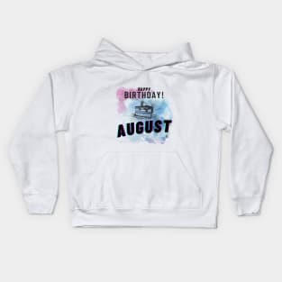 Birthday August #8 Kids Hoodie